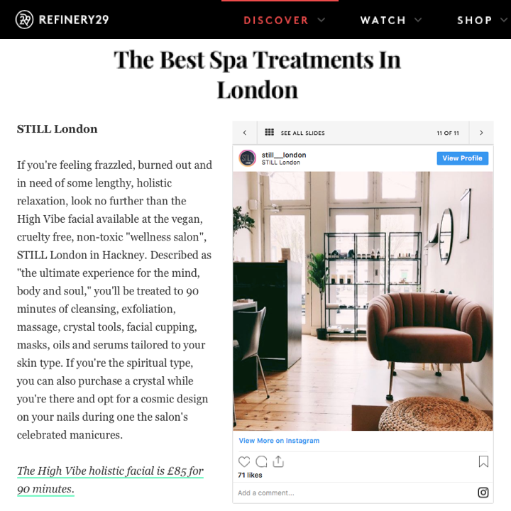 The Refinery - The Best Spa Treatments in London