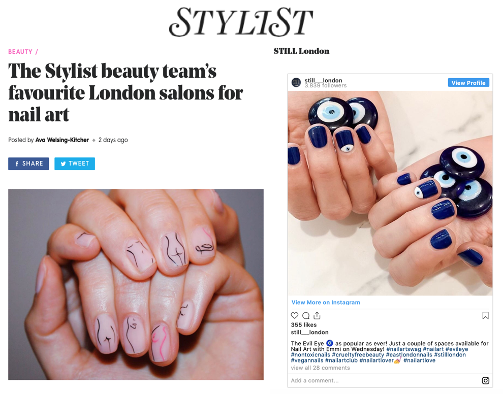 The Stylist Beauty Team - Best London Salons for Nail Art Review