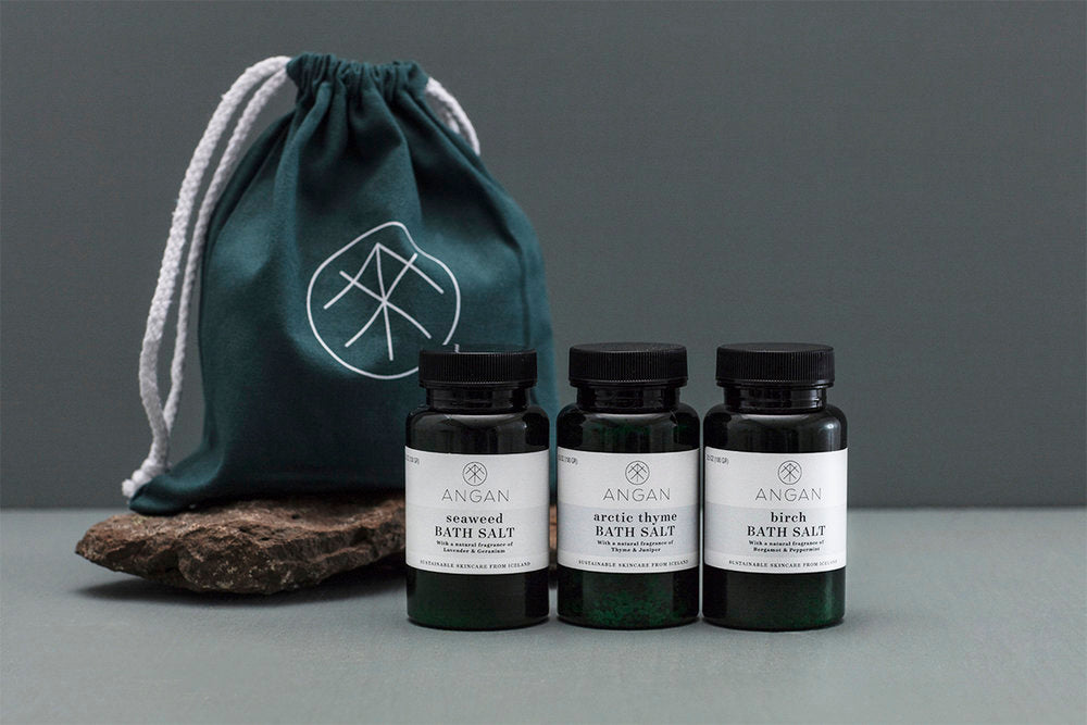 still london - Organic Icelandic Bath Salts Set - 3 Pack Travel Set - angan skincare - non toxic